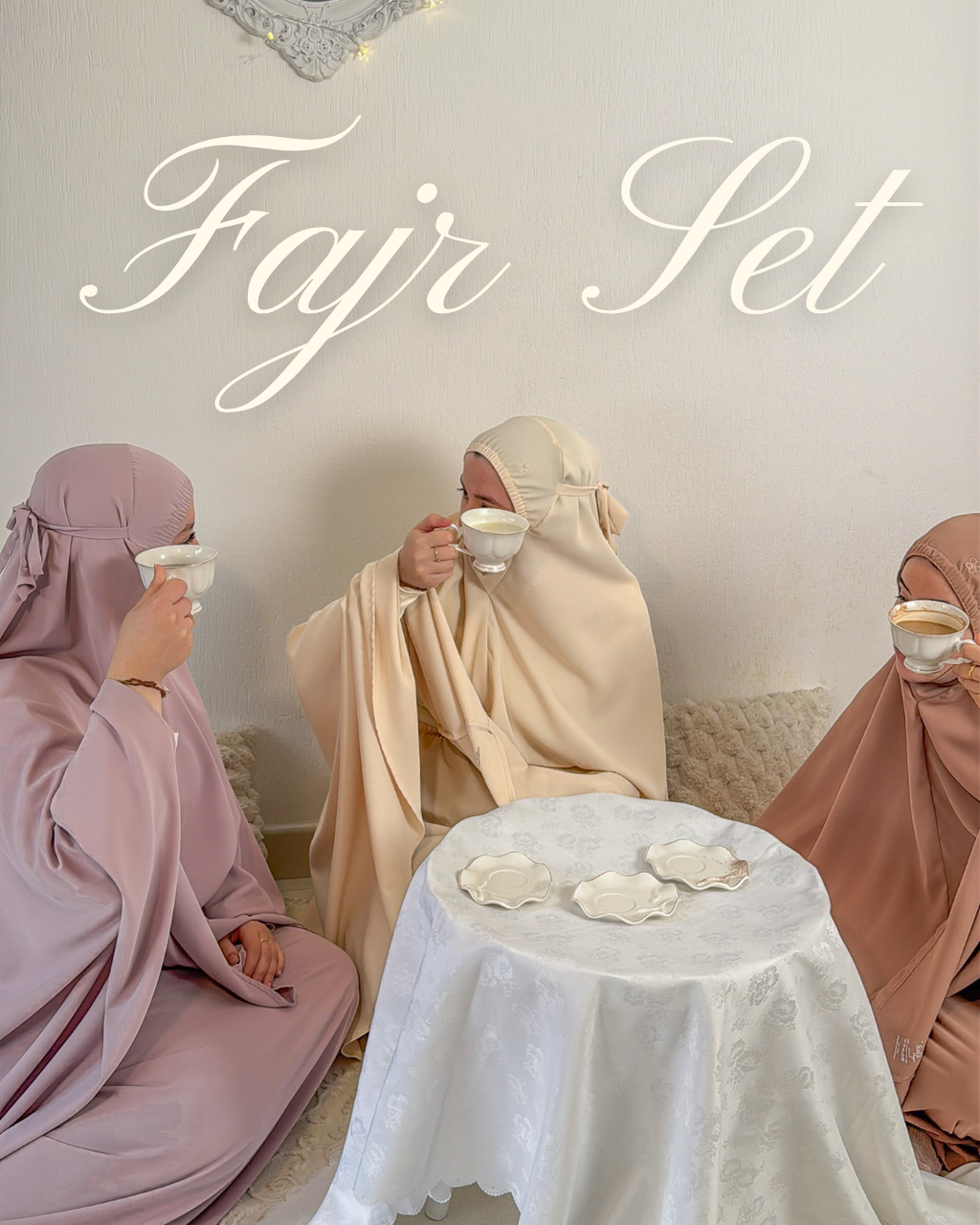 Fajr-Trio-Set – Vanille, Ube, Karamell – Geschenkidee für Ramadan und Eid | Premium-Gebetssets 