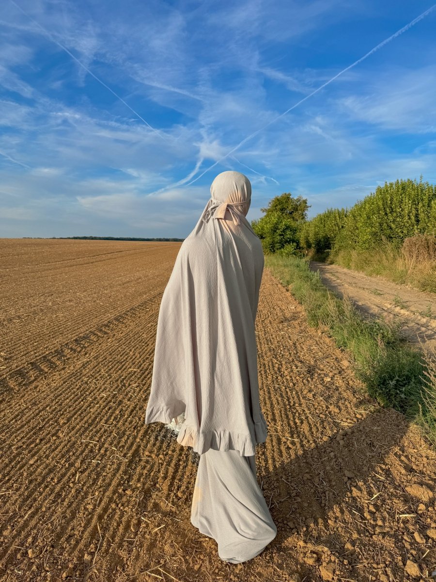 Ensemble 3 pièces Autumn Princess - Beige - petite à moyenne tête - SafaPrayerwear