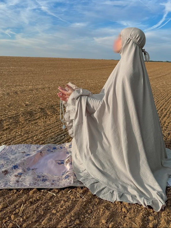 Ensemble 3 pièces Autumn Princess - Beige - petite à moyenne tête - SafaPrayerwear