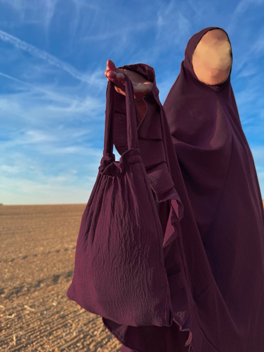 Ensemble 3 pièces Autumn Princess - Burgundy - moyenne à grande tête - SafaPrayerwear