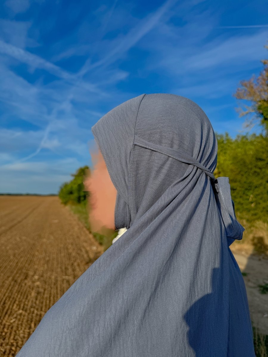 Ensemble 3 pièces Autumn Princess - Gris souris - petite tête - SafaPrayerwear