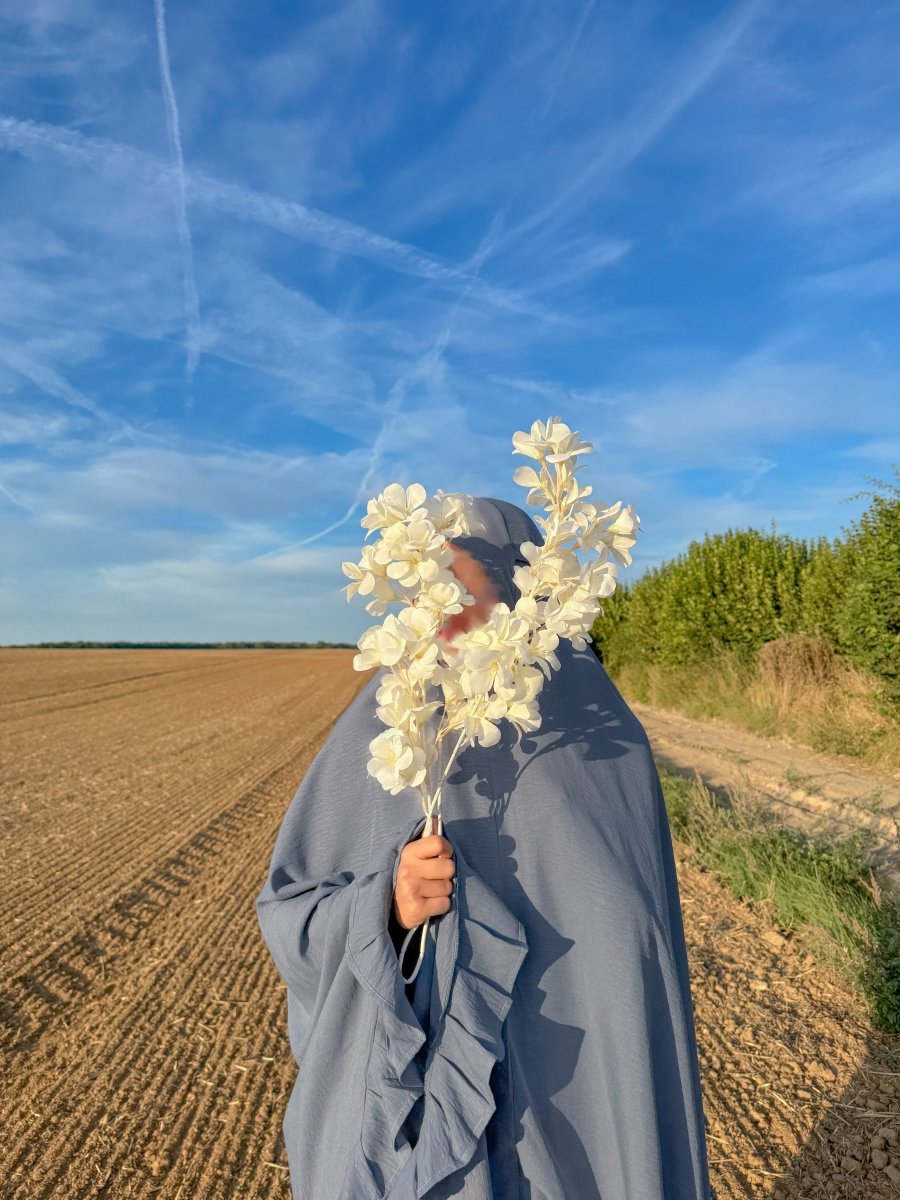 Ensemble 3 pièces Autumn Princess - Gris souris - petite tête - SafaPrayerwear