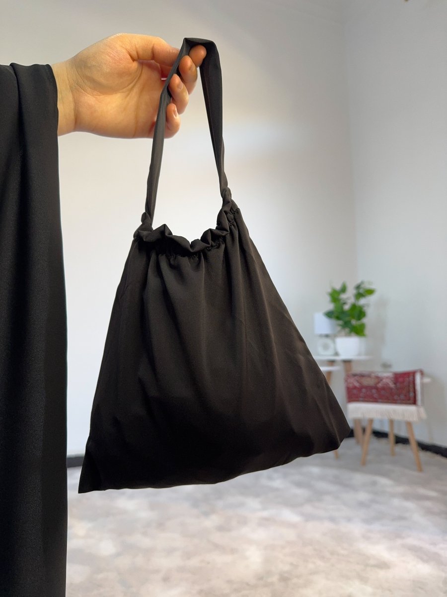 Ensemble 3 pièces Fajr en crêpe américaine - noir - SafaPrayerwear