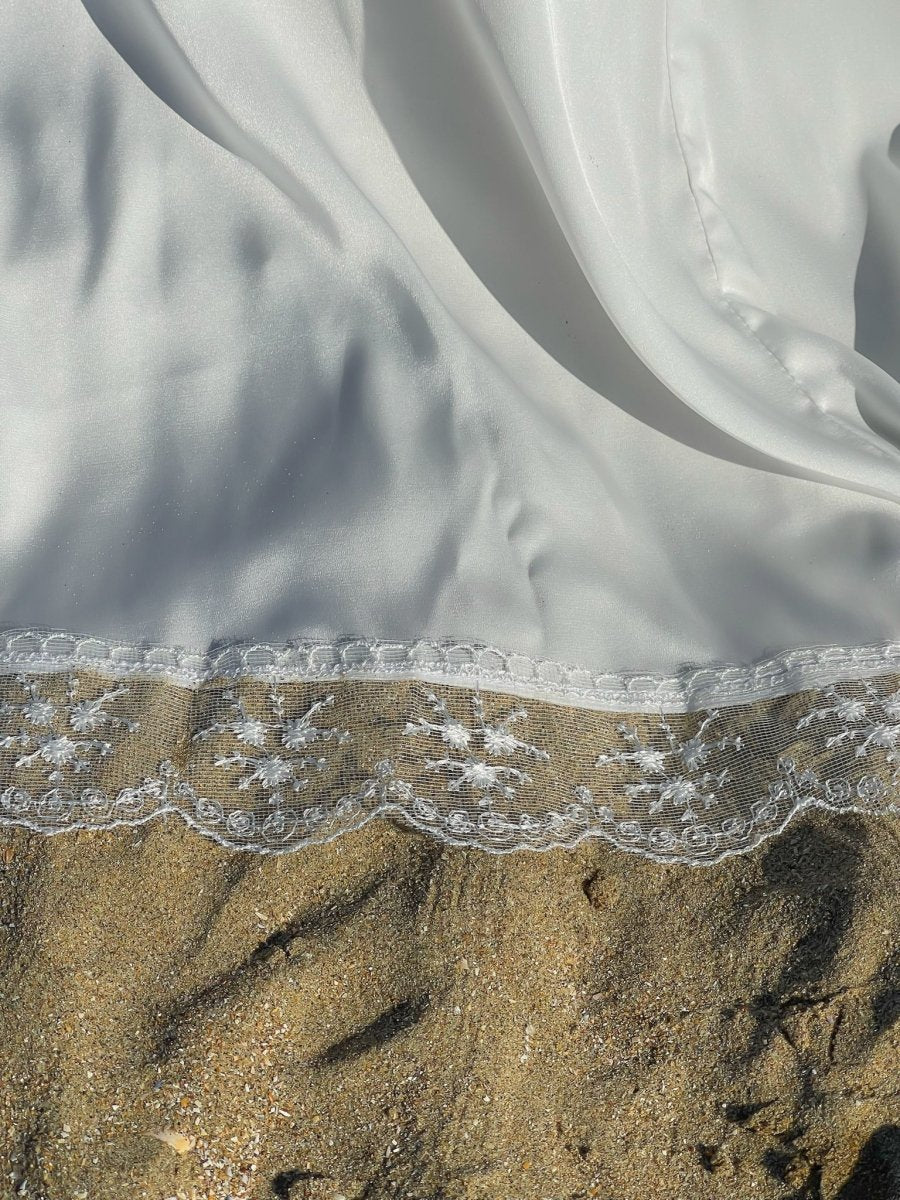 Ensemble 3 pièces Signature en satin luxueux - Blanc - SafaPrayerwear