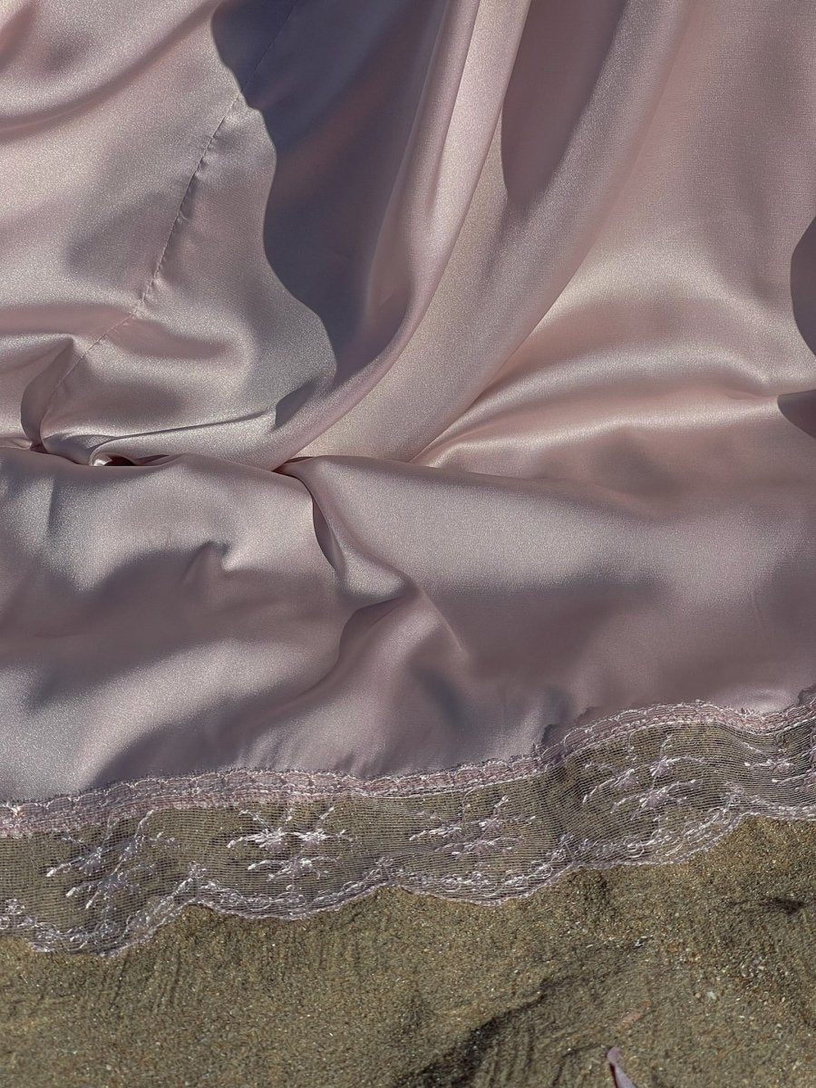 Ensemble 3 pièces Signature en satin luxueux - Rose - SafaPrayerwear